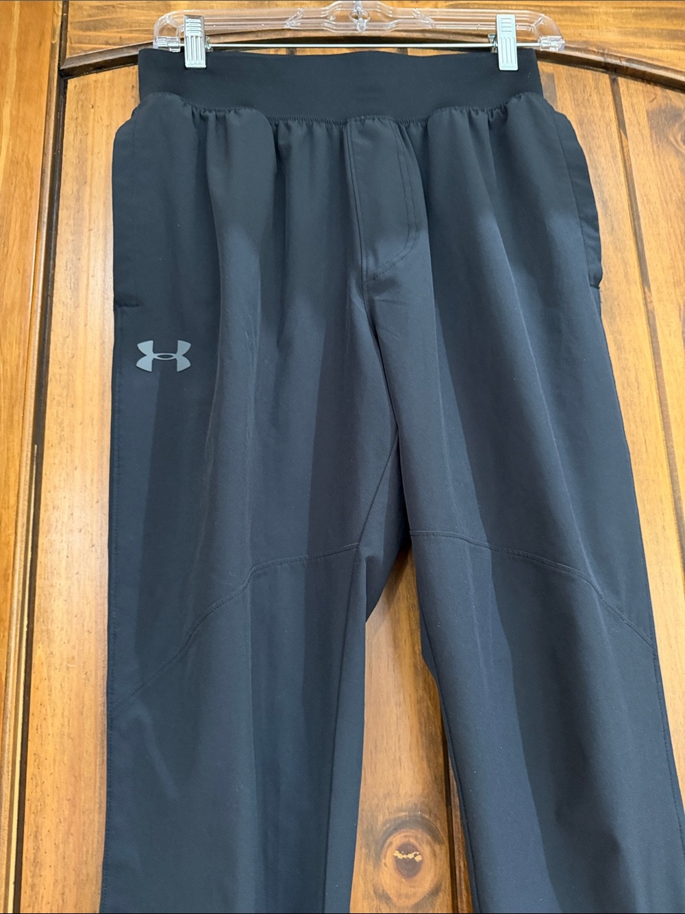Under Armour Black Workout Pants with Reflective Logo